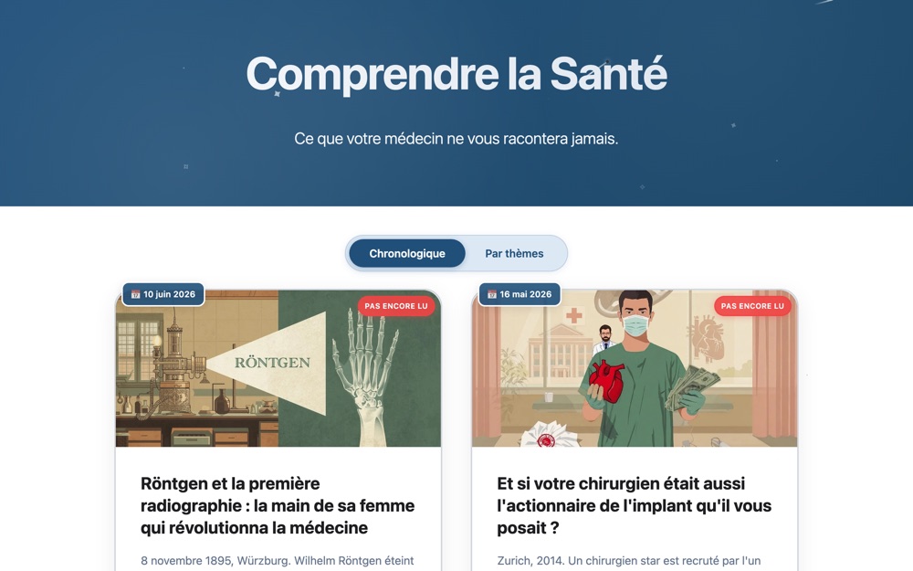 Aperçu de comprendre-sante.org