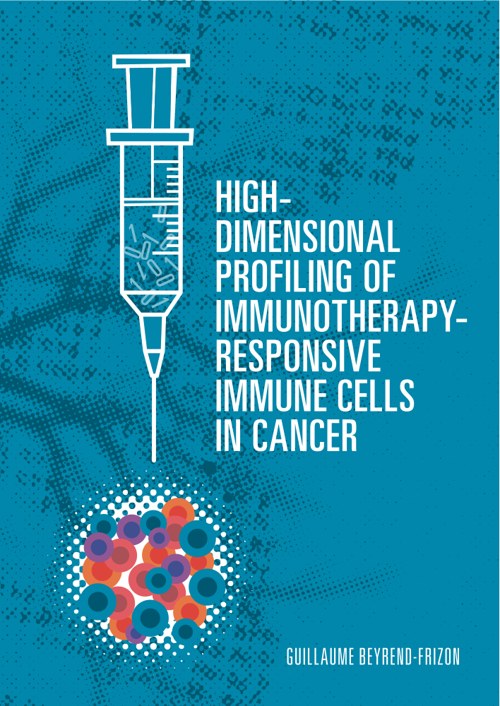 Couverture de la thèse : High-Dimensional Profiling of Immunotherapy-Responsive Immune Cells in Cancer